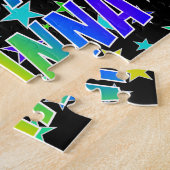 Voornaam "ARIANNA", geun "HAPPY BIRTHDAY" Legpuzzel (Zijkant)