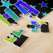 Voornaam "BELLA", geun "HAPPY BIRTHDAY" Legpuzzel (Zijkant)