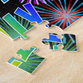 Voornaam "BILLY", geun "HAPPY BIRTHDAY" Legpuzzel (Zijkant)