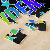 Voornaam "BRAYDEN", geun "HAPPY BIRTHDAY" Legpuzzel (Zijkant)