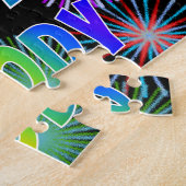 Voornaam "BRODY", geun "HAPPY BIRTHDAY" Legpuzzel (Zijkant)