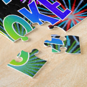 Voornaam "BROOKE", geun "HAPPY BIRTHDAY" Legpuzzel (Zijkant)