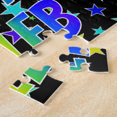 Voornaam CALEB, Fun "HAPPY BIRTHDAY" Legpuzzel (Zijkant)