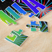 Voornaam "CAMILA", geun "HAPPY BIRTHDAY" Legpuzzel (Zijkant)