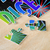 Voornaam "CANDICE", geun "HAPPY BIRTHDAY" Legpuzzel (Zijkant)