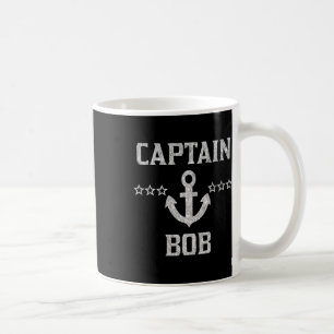 Voornaam Captain Bob Shirt Silver Personalized B Koffiemok