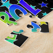 Voornaam "CAROL", geun "HAPPY BIRTHDAY" Legpuzzel (Zijkant)