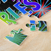 Voornaam "CHARLES", geun "HAPPY BIRTHDAY" Legpuzzel (Zijkant)