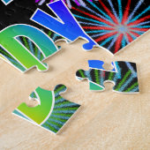 Voornaam "CODY", geun "HAPPY BIRTHDAY" Legpuzzel (Zijkant)