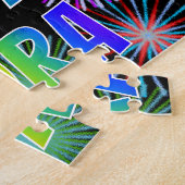 Voornaam "CORA", vun "HAPPY BIRTHDAY" Legpuzzel (Zijkant)