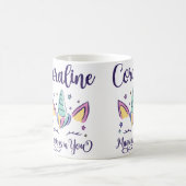 Voornaam Coraline Gepersonaliseerde Magie Zit In J Koffiemok (Center)