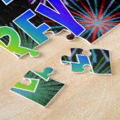 Voornaam "COREY", geun "HAPPY BIRTHDAY" Legpuzzel (Zijkant)