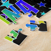 Voornaam DIANA, Fun "HAPPY BIRTHDAY" Legpuzzel (Zijkant)