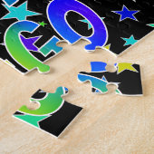 Voornaam DIEGO, Fun "HAPPY BIRTHDAY" Legpuzzel (Zijkant)