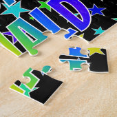 Voornaam DONALD, Fun "HAPPY BIRTHDAY" Legpuzzel (Zijkant)