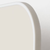 Voornaam Elegante Crème Monogram Beginletter Naam Pickleball Paddle (Links Detail)