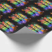 Voornaam "ELIAS", geun "HAPPY BIRTHDAY" Cadeaupapier (Hoek)