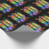 Voornaam "ELLIE", geun "HAPPY BIRTHDAY" Cadeaupapier (Hoek)