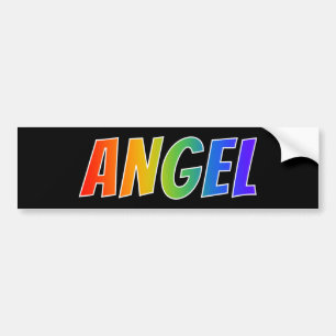 Voornaam "ENGEL": De Kleuring van de Regenboog van Bumpersticker