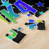 Voornaam ERIKA, Fun "HAPPY BIRTHDAY" Legpuzzel (Zijkant)