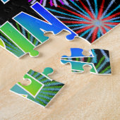 Voornaam "ERIN", vun "HAPPY BIRTHDAY" Legpuzzel (Zijkant)