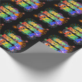 Voornaam "EZRA", vun "HAPPY BIRTHDAY" Cadeaupapier (Hoek)