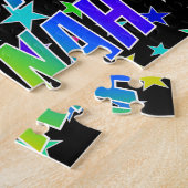 Voornaam HANNAH, Fun "HAPPY BIRTHDAY" Legpuzzel (Zijkant)