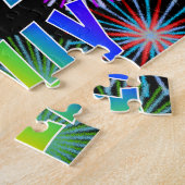 Voornaam "HOLLY", vun "HAPPY BIRTHDAY" Legpuzzel (Zijkant)