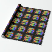 Voornaam: "JAYLA", Fun "HAPPY BIRTHDAY" Cadeaupapier (Uitgerold)