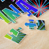 Voornaam "JENNA", geun "HAPPY BIRTHDAY" Legpuzzel (Zijkant)