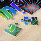 Voornaam "JODI", Fun "HAPPY BIRTHDAY" Legpuzzel (Zijkant)