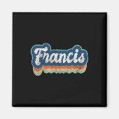 Voornaam Jongen  Stijl 70s 80s Gepersonaliseerd Magneet (Voorkant)