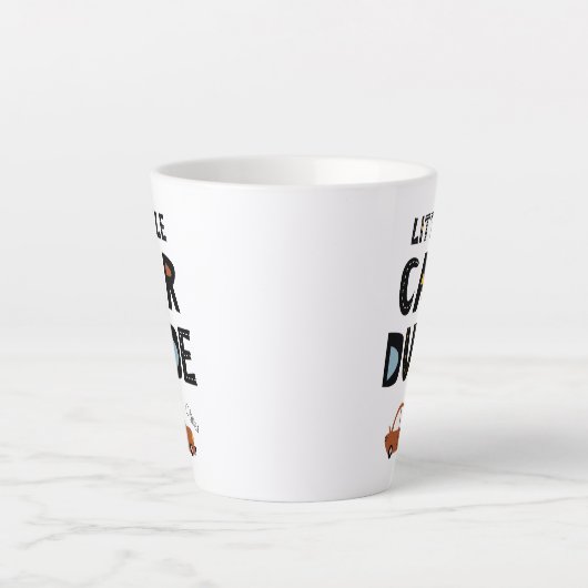 Voornaam jongen van kleine autogozer latte mok (Voorkant)