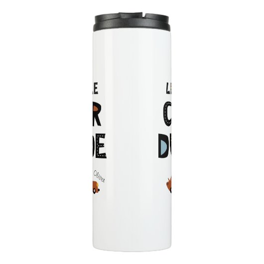 Voornaam jongen van kleine autogozer thermosbeker (Achterkant)