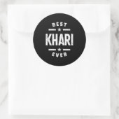 Voornaam Khari Ronde Sticker (Tas)