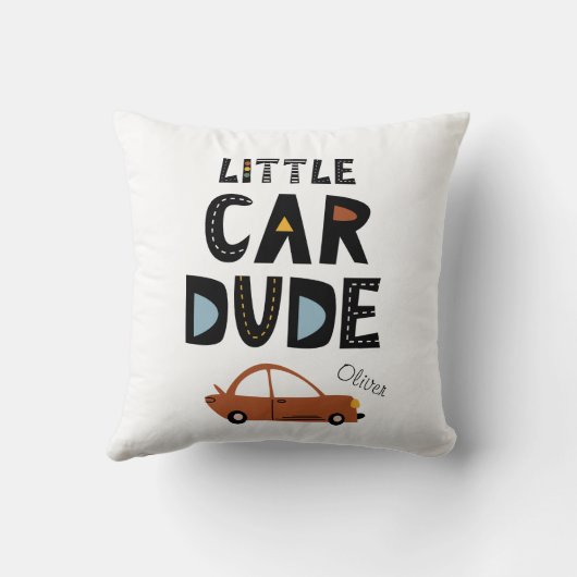 Voornaam kleine autokerst kussen (Achterkant)