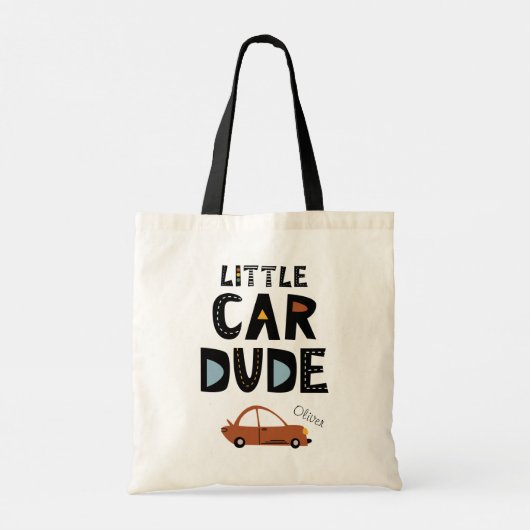 Voornaam kleine autokerst tote bag (Achterkant)
