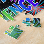 Voornaam "LAWRENCE", geun "HAPPY BIRTHDAY" Legpuzzel (Zijkant)