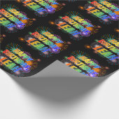 Voornaam "LEAH", geun "HAPPY BIRTHDAY" Cadeaupapier (Hoek)