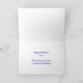 Voornaam "LEO" Fun "HAPPY BIRTHDAY" Kaart (Binnen)