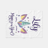 Voornaam Lily D Lily Fleece Deken (Voorkant (Horizontaal))