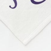 Voornaam Lily D Lily Fleece Deken (Hoek)