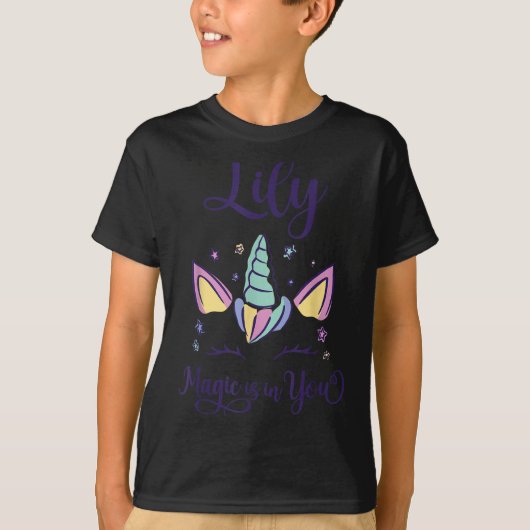 Voornaam Lily D Lily T-shirt (Voorkant)