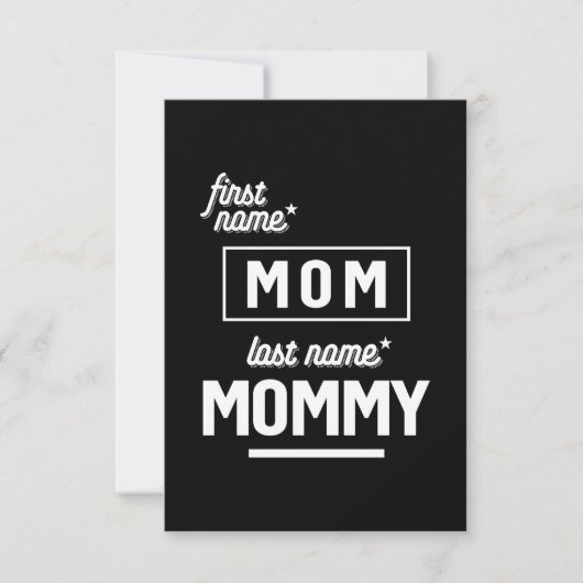 Voornaam mama Achternaam RSVP Kaartje (Voorkant)