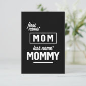 Voornaam mama Achternaam RSVP Kaartje (Staand voorkant)