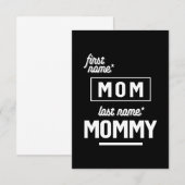 Voornaam mama Achternaam RSVP Kaartje (Voorkant / Achterkant)