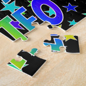 Voornaam "MATEO", geun "HAPPY BIRTHDAY" Legpuzzel (Zijkant)