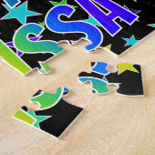 Voornaam MELISSA, Fun "HAPPY BIRTHDAY" Legpuzzel (Zijkant)