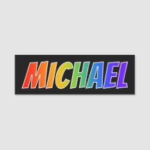 Voornaam "MICHAEL": vun regenboogkleuren
