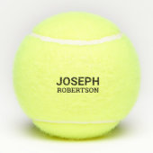 Voornaam Modern Monogram op persoonlijke titel Tennisballen (Achterkant)